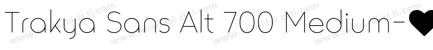 Trakya Sans Alt 700 Medium字体转换